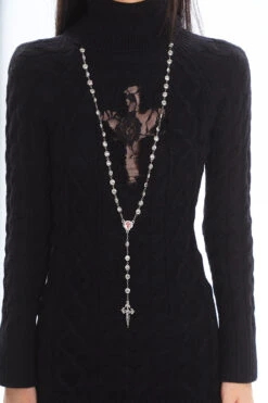 Cable Knit Turtleneck Dress With Cross Mesh Lace Detail 39 Cable Knit Turtleneck Dress With Cross Mesh Lace Detail -Modern Wear Shop O1CN01YU42EE25KifRaCztl 1979797508