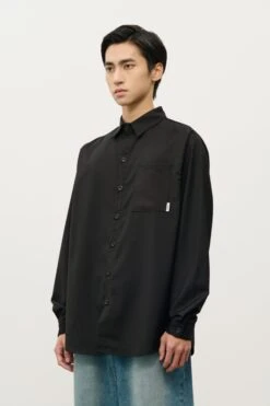 Relaxed Button-Up Long Sleeve Shirt With Chest Pocket -Modern Wear Shop O1CN01Z0HCeG1TcA6TuvCov 2206881692402