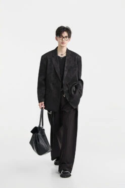 Textured Floral Pattern Single-Breasted Blazer 21 Textured Floral Pattern Single-Breasted Blazer -Modern Wear Shop O1CN01Z5cYWj2HIgJjFh5Rs 57069128