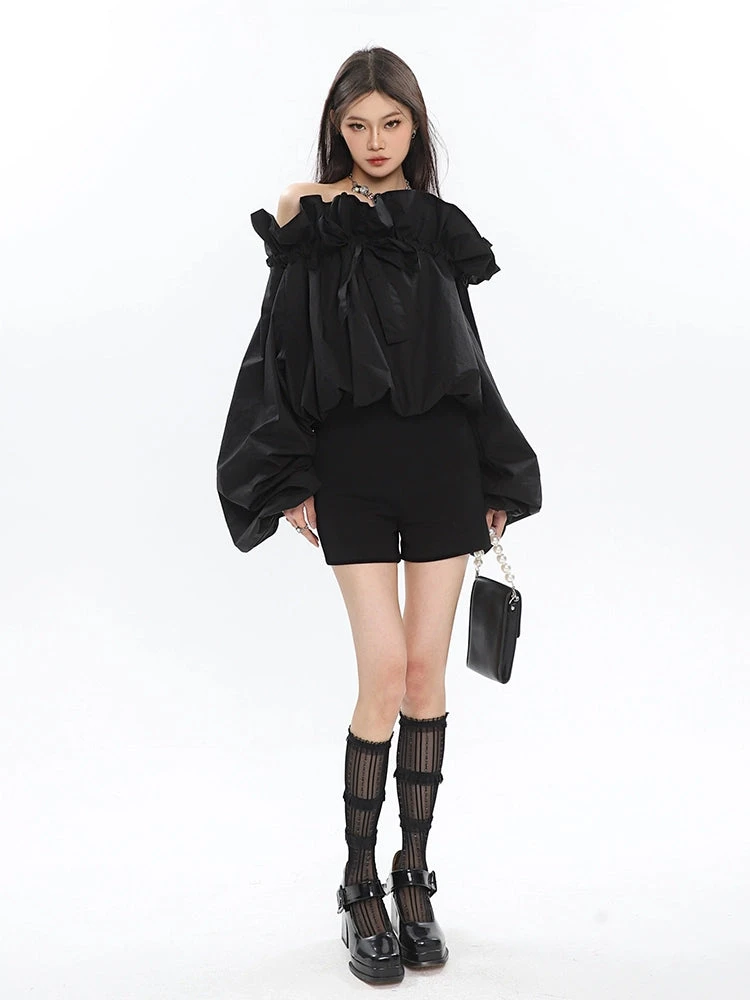 Ruffle Off Shoulder Crop Top 12 Ruffle Off Shoulder Crop Top - Image 12