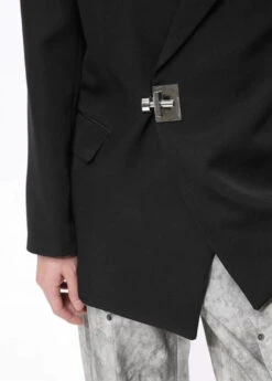 Asymmetric Structured Blazer With Lock Clasp Detail -Modern Wear Shop O1CN01aIHtrL1oddTmDVfnN 2200593315248