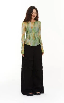 Tie-Dye Translucent Long Sleeve Top 15 Tie-Dye Translucent Long Sleeve Top -Modern Wear Shop O1CN01adD6P31f39HaOASNu 3038563950