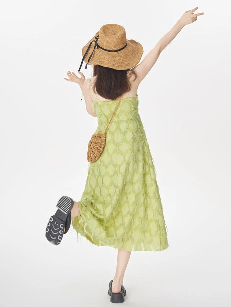 Textured Spaghetti Strap Midi Dress 15 Textured Spaghetti Strap Midi Dress - Image 15