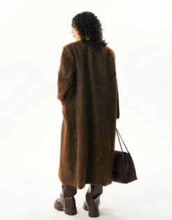 Fuzzy Double Breasted Longline Coat With Corduroy Collar -Modern Wear Shop O1CN01bvu3vO1HvbfGDYqWz 2971280820
