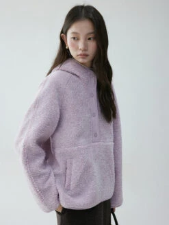 Shearling High Collar Half Button Sweater -Modern Wear Shop O1CN01byu3cY1W4DrES8zS8 2187252734