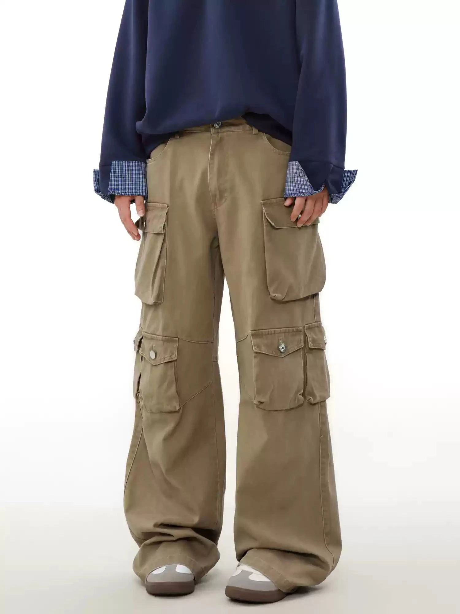 Utility Multi-Pocket Mid Rise Cargo Pants 1 Utility Multi-Pocket Mid Rise Cargo Pants