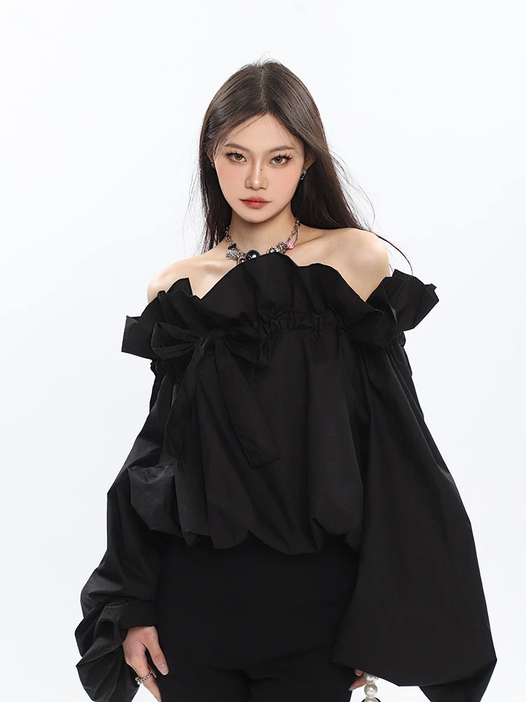 Ruffle Off Shoulder Crop Top 1 Ruffle Off Shoulder Crop Top