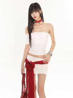 Off-Shoulder Sleeveless Tube Crop Top 36 Off-Shoulder Sleeveless Tube Crop Top -Modern Wear Shop O1CN01fp4kVV25KicRlUvbz 1979797508