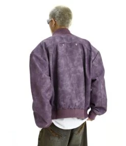 Suede Fade-Effect Zip-Up Bomber Jacket -Modern Wear Shop O1CN01g3JFZo1bfqLeVDjqW 4115473493