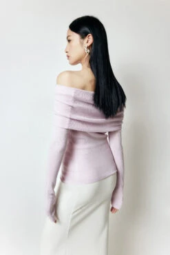 Off-Shoulder Ribbed Knit Long Sleeve Sweater Top 34 Off-Shoulder Ribbed Knit Long Sleeve Sweater Top -Modern Wear Shop O1CN01gmF1HC1toh40BwJin 2206447005949