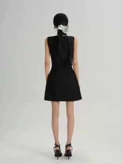 Sleeveless Mini Dress With Side Pockets And Polka Dot Scarf 9 Sleeveless Mini Dress With Side Pockets And Polka Dot Scarf -Modern Wear Shop O1CN01gpeah51t4REIyxUVU 722875848 jpg q50 jpg