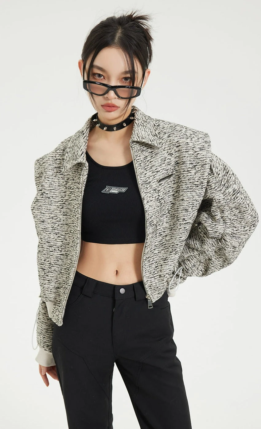 Contrast Hem Cropped Jacket 1 Contrast Hem Cropped Jacket