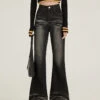 Ash Faded Slim Flare Jeans
