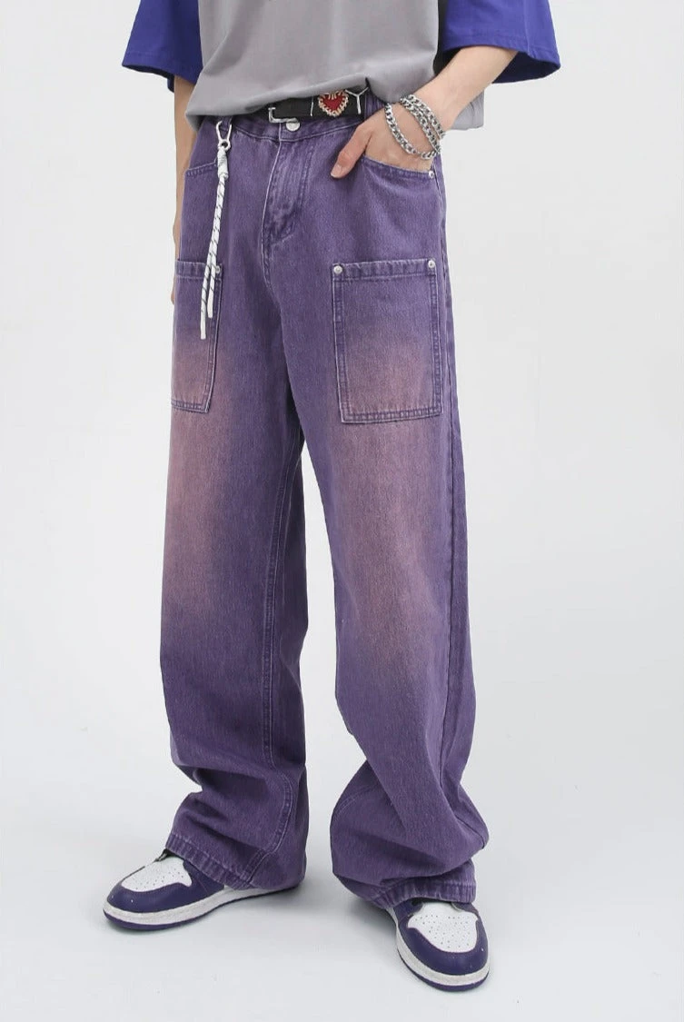 Faded Straight Fit Lightweight Jeans 3 Faded Straight Fit Lightweight Jeans - Image 3