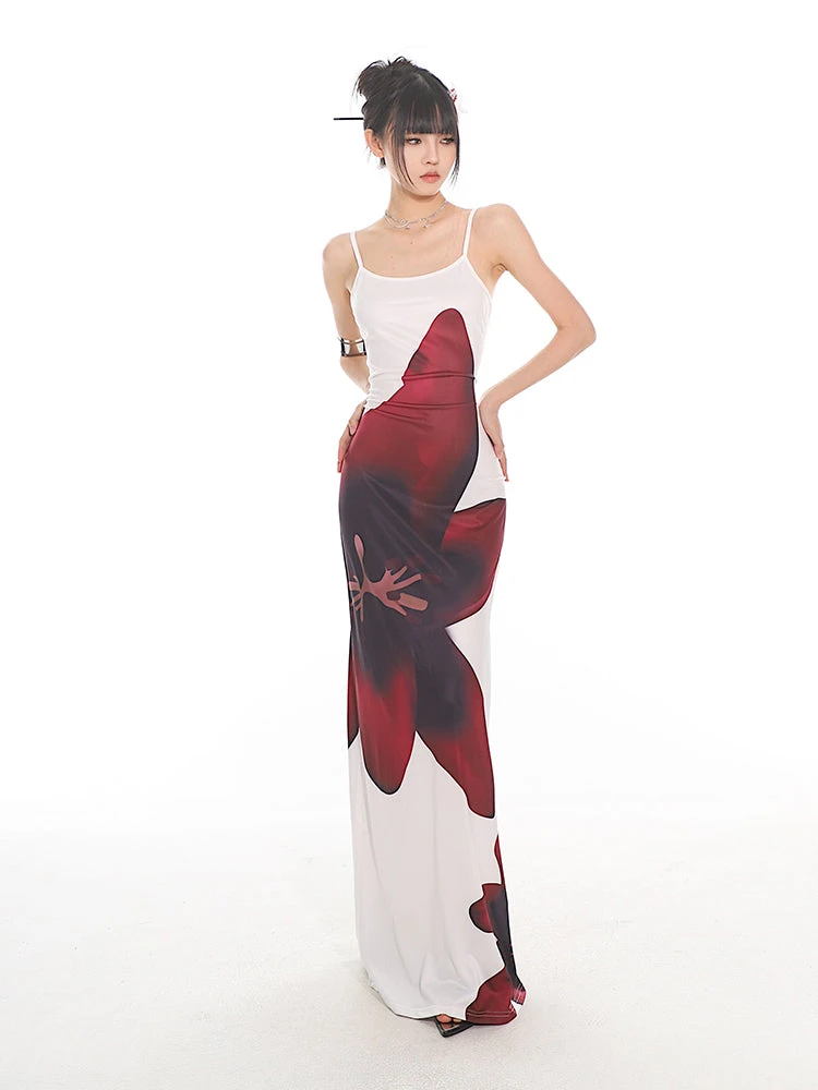 Maxi Floral Sheath Dress With Crisscross Back 11 Maxi Floral Sheath Dress With Crisscross Back - Image 11