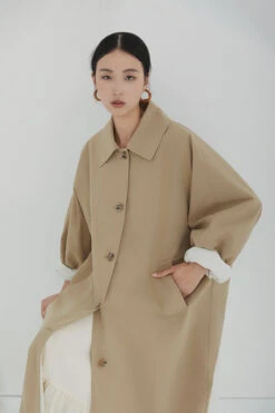 Oversized Collared Button-Up Trench Coat -Modern Wear Shop O1CN01kpAHb02CGmXvv3cCs 2267018447
