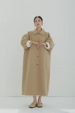 Oversized Collared Button-Up Trench Coat -Modern Wear Shop O1CN01l6esry2CGmXvv1jmb 2267018447