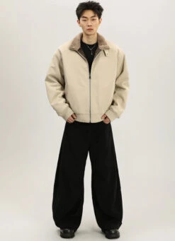 Faux Fur Lined Bomber Jacket With Snakeskin Detail -Modern Wear Shop O1CN01lOsKzQ1knTcFKQBsq 3161734728