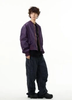 Relaxed-Fit Bomber Jacket With Contrast Zipper -Modern Wear Shop O1CN01mkC5Y01r3OzVWzYsm 1124265575 3b8cb8b8 8151 4504 b53d 5688b110a7b8