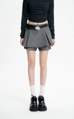 Pleated Mini Skirt With Oversized Belt Detail 9 Pleated Mini Skirt With Oversized Belt Detail -Modern Wear Shop O1CN01mmz9dl1khWJqKG8vr 4231704715