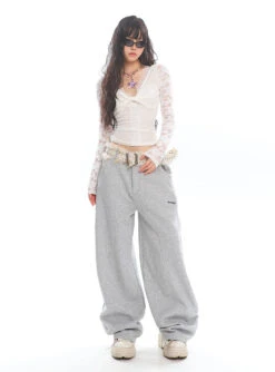 Mesh Lace Long Sleeve V-Neck Top -Modern Wear Shop O1CN01muzjEi25Kifpvjifg 1979797508