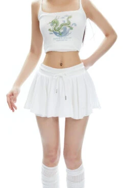 Pleated Jersey Mini Skirt With Drawstring Waist 29 Pleated Jersey Mini Skirt With Drawstring Waist -Modern Wear Shop O1CN01mxKZFi2NBFUZrbHKK 2200576249924