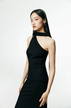 Asymmetrical Neck Sleeveless Ribbed Top 26 Asymmetrical Neck Sleeveless Ribbed Top -Modern Wear Shop O1CN01nSPE501toh2UwQbgi 2206447005949