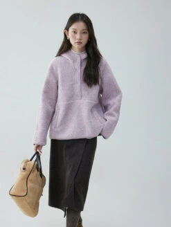 Shearling High Collar Half Button Sweater -Modern Wear Shop O1CN01oqvsA71W4DrEFpDaZ 2187252734