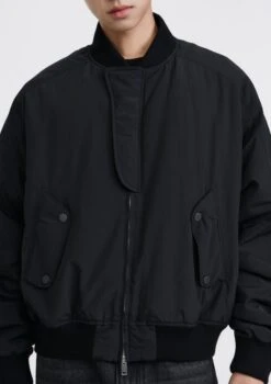 Snap-Pocket Bomber Jacket With Ribbed Trim -Modern Wear Shop O1CN01pBsRvQ1TcADstoXx4 2206881692402