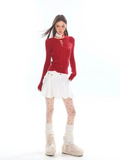 Cable Knit Cutout Long Sleeve Sweater Top -Modern Wear Shop O1CN01pc4dEV1iBnnvLcVE4 2201256844375