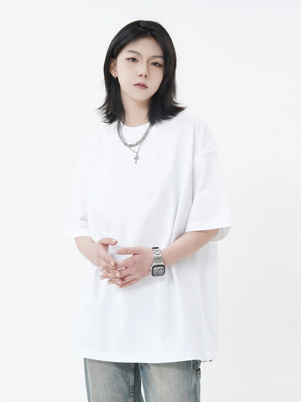 Oversized Plain T-Shirt 1 Oversized Plain T-Shirt