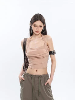 Ruched Halter Crop Top 29 Ruched Halter Crop Top -Modern Wear Shop O1CN01qfCRYc1iBnc8lBNEQ 2201256844375