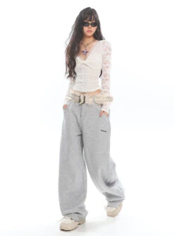 Mesh Lace Long Sleeve V-Neck Top -Modern Wear Shop O1CN01rCKOAb25Kifoar6jh 1979797508