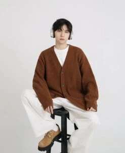 Oversized Ribbed Knit Cardigan With Button Front -Modern Wear Shop O1CN01rHWywp1sgAB9hPN84 738455795 1