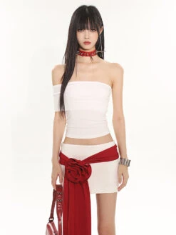 Off-Shoulder Sleeveless Tube Crop Top 32 Off-Shoulder Sleeveless Tube Crop Top -Modern Wear Shop O1CN01rMKNsP25KicQOIFoL 1979797508