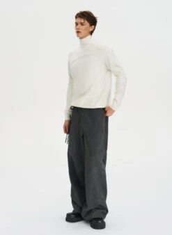 Ribbed Turtleneck Panel-Stitch Sweater -Modern Wear Shop O1CN01rUWHh42Afr0eQY727 4009778231