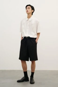 Pleated Wave-Panel Short Sleeve Button-Up Shirt 22 Pleated Wave-Panel Short Sleeve Button-Up Shirt -Modern Wear Shop O1CN01rupibN1TcA5lk5vEB 2206881692402