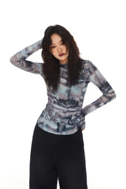 Abstract Print Skinny Long Sleeve Top -Modern Wear Shop O1CN01s21RvN1f39GemhXbA 3038563950