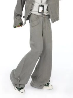 Oversized Wide-Fit Washout Denim Jacket And Wide-Leg Jeans Set 16 Oversized Wide-Fit Washout Denim Jacket And Wide-Leg Jeans Set -Modern Wear Shop O1CN01s6mnsK1i0LrJVU7hX 2201496674350