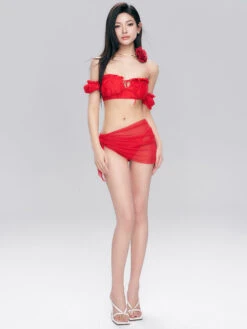 Ruffled Off-Shoulder Bikini Set With Sheer Sarong Wrap 12 Ruffled Off-Shoulder Bikini Set With Sheer Sarong Wrap -Modern Wear Shop O1CN01sZYPMu1w3T9ImyGV6 2809166252
