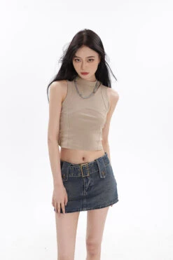 Belted Denim Micro-Mini Skirt -Modern Wear Shop O1CN01sjl5eR1iBnXWzHn3m 2201256844375