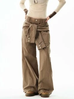 Wide-Leg Cargo Pants With Wraparound Belt Detail -Modern Wear Shop O1CN01sllJBO1DHz32hcKax 2214114200192
