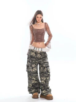 Mesh Long Sleeve Square Neck Cropped Top -Modern Wear Shop O1CN01tPIqWQ1iBnnyMUnM4 2201256844375