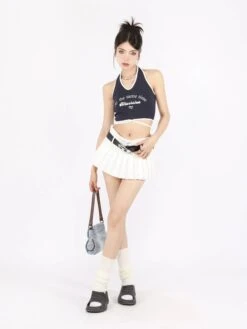 Pleated Flare Mini Layered Skort Skirt -Modern Wear Shop O1CN01tTUA6829aWdhOqtoO 1966888084