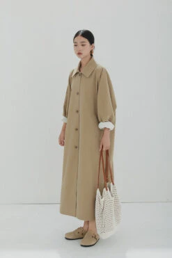 Oversized Collared Button-Up Trench Coat -Modern Wear Shop O1CN01tZlkFa2CGmXxtNCZB 2267018447