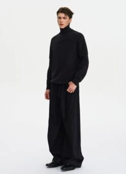 Ribbed Turtleneck Panel-Stitch Sweater -Modern Wear Shop O1CN01tteS1i2Afr0g5LKVr 4009778231