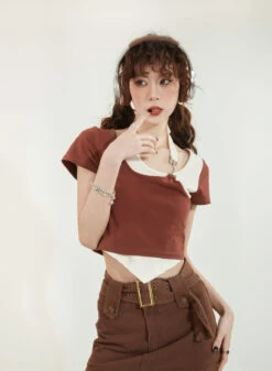 Mock Layered Halter Strap Asymmetric Hem Top -Modern Wear Shop O1CN01uWqbkk1uRcgn61Ytu 2215267036034