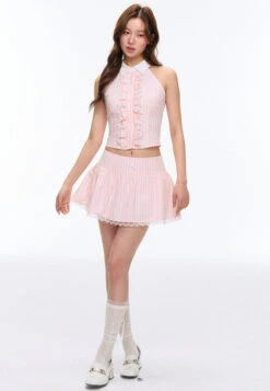 Stripe Ruffle Sleeveless Crop Top And Lace Trim Mini Skirt Two-Piece Set 20 Stripe Ruffle Sleeveless Crop Top And Lace Trim Mini Skirt Two-Piece Set -Modern Wear Shop O1CN01ugwvKl1dBHHuqXPg5 2206583883697