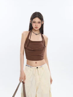 Ruched Halter Crop Top 38 Ruched Halter Crop Top -Modern Wear Shop O1CN01unzNkn1iBnc8lAVCv 2201256844375