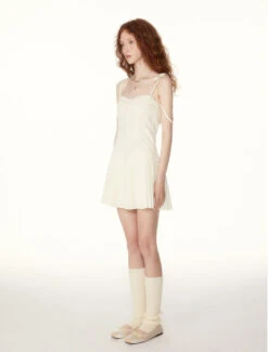 Ruched Pleated Mini Dress With String Straps -Modern Wear Shop O1CN01vNYjpF1S7BodxjogW 2215093962199